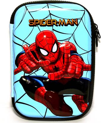 FUNCART Hardtop Premium Pencil Case Spiderman Blue Hardtop Premium Large Size Pencil Case Spiderman Dashing Blue Art EVA Pencil Box
