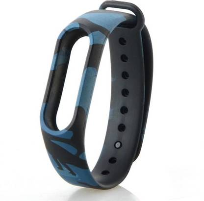 TOTU Wristband Band Strap for Xiaomi Band 2 Strap for Miband 2 Colorful Strap Wristband Smart Band Accessories for Mi Band 2 Silicone [Device not Included] Army/Military Blue Smart Band Strap