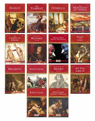 Hamlet, the Tempest, Othello, the Merchant of Venice, the Comedy of Errors, Richard III, Much ADO About ... Like it, King Lear, a Midsummer Night's Dream