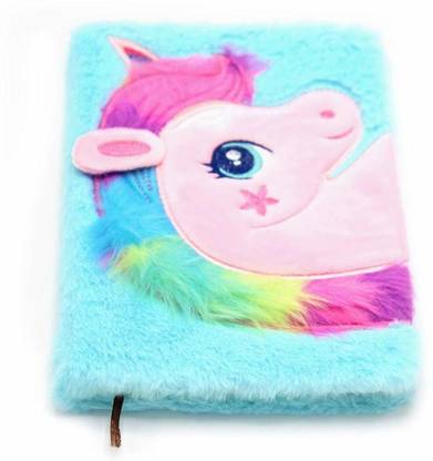 ShopNGift Fur Soft Plush Regular Diary yes 90 Pages