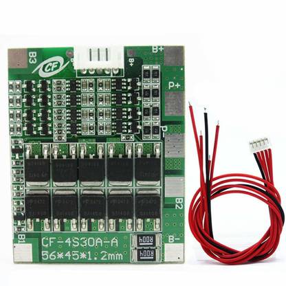 REES52 14.8V 4S 30A 18650 Lithium Battery BMS PCB Integrated Circuits Protection Board Micro Controller Board Electronic Hobby Kit