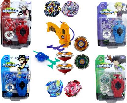 Assemble STRING PACK OF 4 BYBLADE SET & INVINVIBLE HIGH SPEED BEYBLADE PACK OF 5 SET