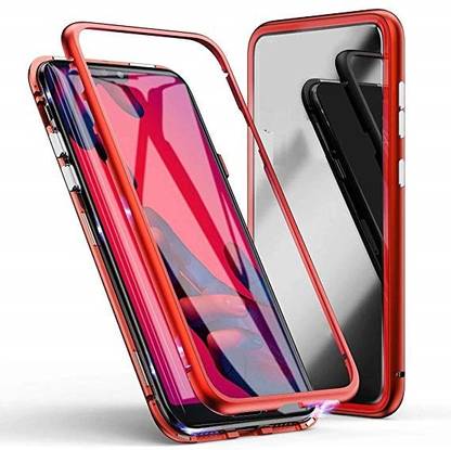 ELEF Bumper Case for Oneplus 6 Magnetic Adsorption Metal Bumper Back Case with 9H Tempered Glass