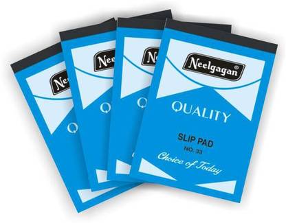 NEELGAGAN slip pad 33(Pack of 4) Regular Note Pad ruled 160 Pages