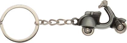 GCT Grey Scooter Shape (Design-1) Metal Keychain Key Chain