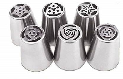 Yutiriti Cake Decorating Multi-Design Russian Icing Piping Nozzles, 3.8x3.8x4cm Kitchen Tool Set