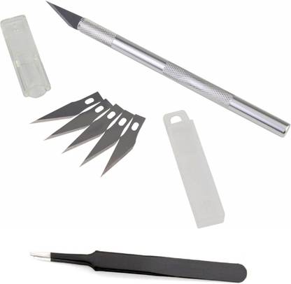 WOWSOME Pen Knife with 5 Interchangeable Sharp Blades & Crafts Knives