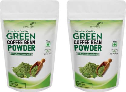 zenulife Premium Quality Organic Green Coffee Beans Powder for Weight Loss-Pack of 2 Instant Coffee 50 g Instant Coffee