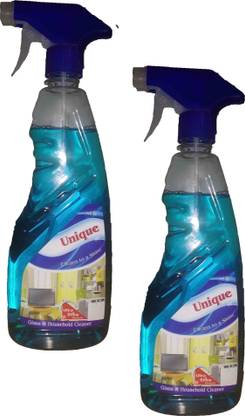 NEWGTBE Unique Glass and Surface Cleaner with Shine Boosters Spray 500 ml (Pack of 2)