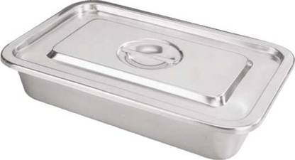 Agarwals Instrument Tray With Lid 11" * 7" (Pack Of 1) Reusable Medical Tray
