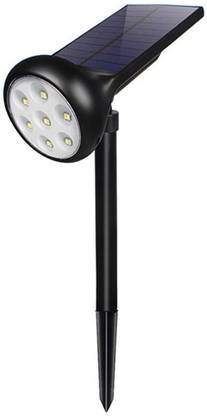 QUACE 7-LED Colour Changing/Adjustable 200 Degrees Angle Spotlight Solar Light Set