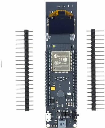rees52 ESP32 Revision 1 WiFi Bluetooth Module with 0.96 inch OLED Display 18650 Lithium Battery Holder Development Board CP2102 Chip Without Battery माइक्रो कंट्रोलर बोर्ड इलेक्ट्रॉनिक हॉबी किट