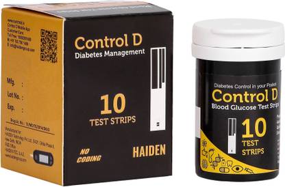 Control D CS10 10 Glucometer Strips