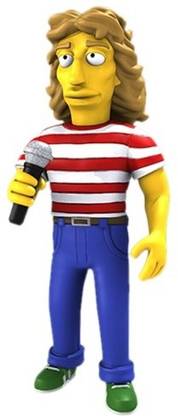 NECA Simpsons 25th Anniversary - Roger Daltrey 5" Action Figure Series 2