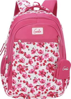 Genie Camellia Pink 19 inch Backpack Waterproof School Bag
