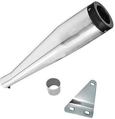 WORDZ Cobra silencer Glasswool Chrome Front Black Exhaust Royal Enfield Electra EFI39 Full Exhaust System