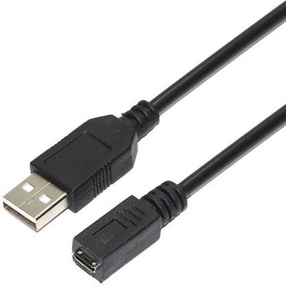 Pitambara Micro USB Cable 0.07 m USB Type Female TO USB 2.0 Type-A Male Connector Cable Adapter Converter OTG for Finger Print Scanners