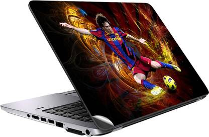 GADGETSWRAP GWSF-1310 Printed Top Only barcelona messi Vinyl Laptop Skin Compatible for 14 inch