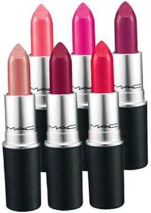 M.A.C lipsticks pack of 6