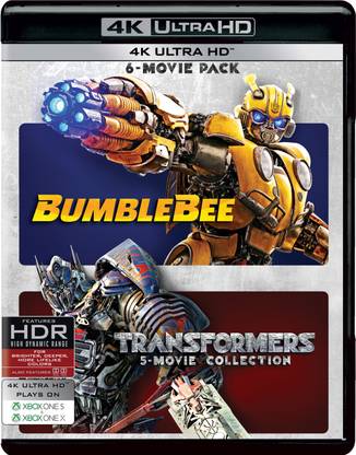 Bumblebee + Transformers 5-Movies Collection: Transformers + Revenge of the Fallen + Dark of the Moon + Age of Extinction + The Last Knight (4K UHD) (6-Disc Box Set)