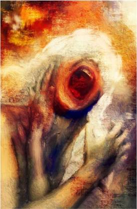 Emotional Color Painting Art Paper Print