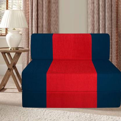 Spaces Therapy ZEAL SOFA 1 Seater Double Foam Fold Out Sofa Cum Bed