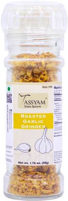 Tassyam Roasted Garlic Pods 50g Grinder Bottle
