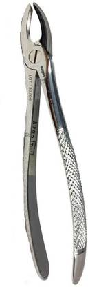 Agarwals Tooth Extraction Forcep No 1 Upper Centrals & Canines Wide (Pack Of 1) Serrated Forceps