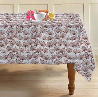AIRWILL Self Design 4 Seater Table Cover