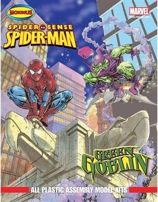MARVEL Moebius Spider Sense Spider Man and Green Goblin Plastic Assembly Model Kits
