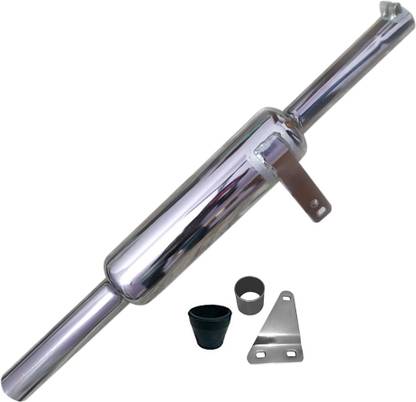 Dhe Best Indori Model Chrome Glasswool / Filter Royal Enfield Twin Full Exhaust System