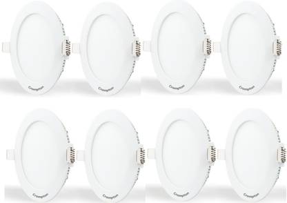 Crompton star slim 15W round led panel (pack of 8) Recessed Ceiling Lamp