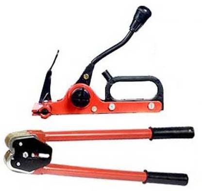 Mass Pro Box Packing Up Ratchet Handle Strapping Tool Combo 4 Jaws Manual Crimper