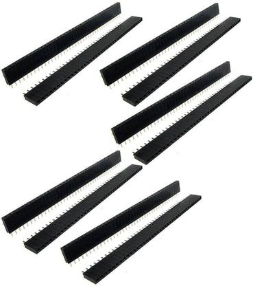 APTECHDEALS 10 Pieces 40 Pin 1X40 Single Row Female to Female Breakable Pin Header Connector Strip (10pc F to F) Electronic Components Electronic Hobby Kit