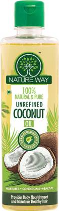natureway 100% pure and natural unrefined coconut oil - 500ml Hair Oil