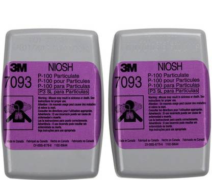 3M P100 7093 Particulate Filter Pack of 2