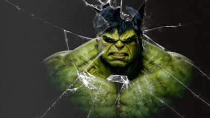 Movie Hulk HD Wallpaper Background Wall Poster Print on Art Paper 13x19 Inches Paper Print