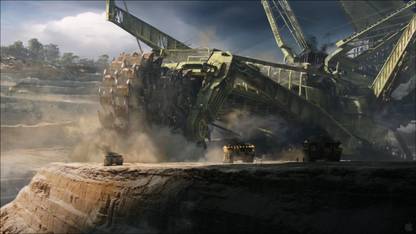 a pandora-mining-avatar-video-desktop-machine-pictures-cameron-james-movie POSTER LARGE Print on 36x24 INCHES Fine Art Print