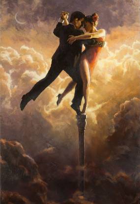 Tango In the Cloud POSTER LARGE Print on 36x24 INCHES Fine Art Print