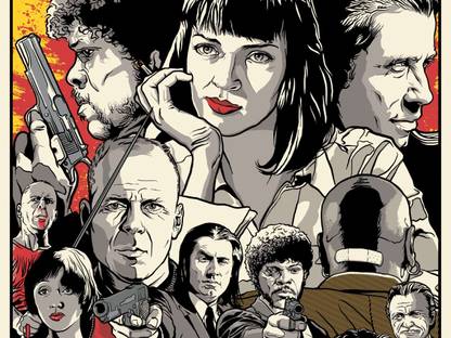 Movie Pulp Fiction HD Wallpaper Background Wall Poster Print on Art Paper 13x19 Inches Paper Print