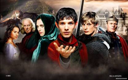 Wall Poster a wallpaper series merlin shows POSTER LARGE Print on 36x24 INCHES Fine Art Print
