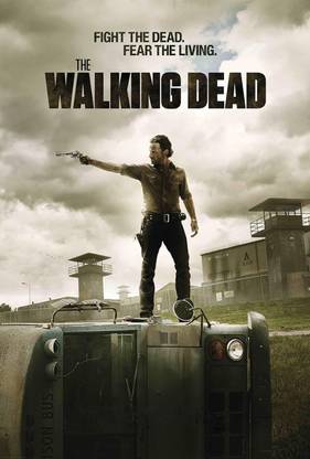Designs Wall Poster The Walking Dead Wall Poster Print on Art Paper 13x19 Inches Paper Print