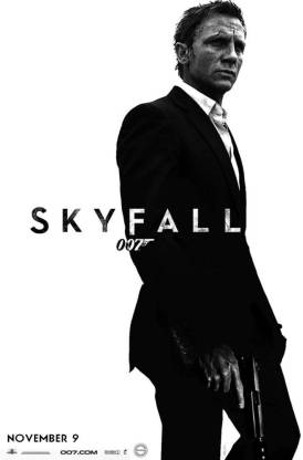 movies-james-bond-daniel-craig-skyfall POSTER LARGE Print on 36x24 INCHES Fine Art Print
