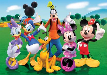 Mickey mouse donald duck daisy walt disney POSTER LARGE Print on 36x24 INCHES Fine Art Print