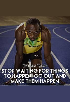 Usain Bolt Quotes (i) POSTER LARGE Print on 36x24 INCHES Fine Art Print
