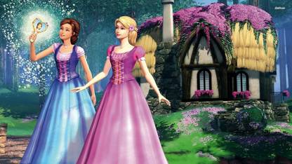 Movie Barbie & The Diamond Castle Barbie HD Wallpaper Background Wall Poster Print on Art Paper 13x19 Inches Paper Print