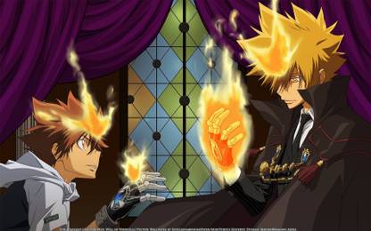 Wall Poster a wallpaper hitman reborn katekyo shows review movie POSTER LARGE Print on 36x24 INCHES Fine Art Print