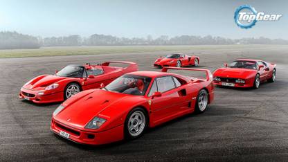 Wall Poster TV Show Top Gear Ferrari F40 Ferrari F50 Ferrari 288 Gto POSTER LARGE Print on 36x24 INCHES Fine Art Print