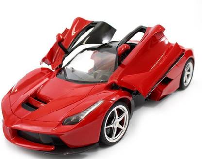 Toyji 1:14 Ferrari LaFerrari Remote Control Car with Opening Doors and Lights (Red)