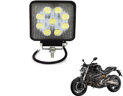 MOCKHE VLB-NS-SQR9LD1P-152 Headlight Motorbike LED for Ducati (12 V, 27 W)